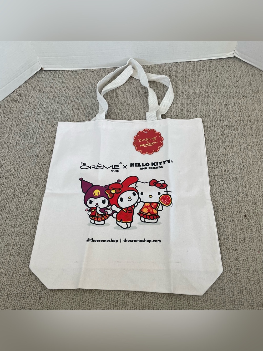 NWT creme shop Sanrio Chinese new year tote